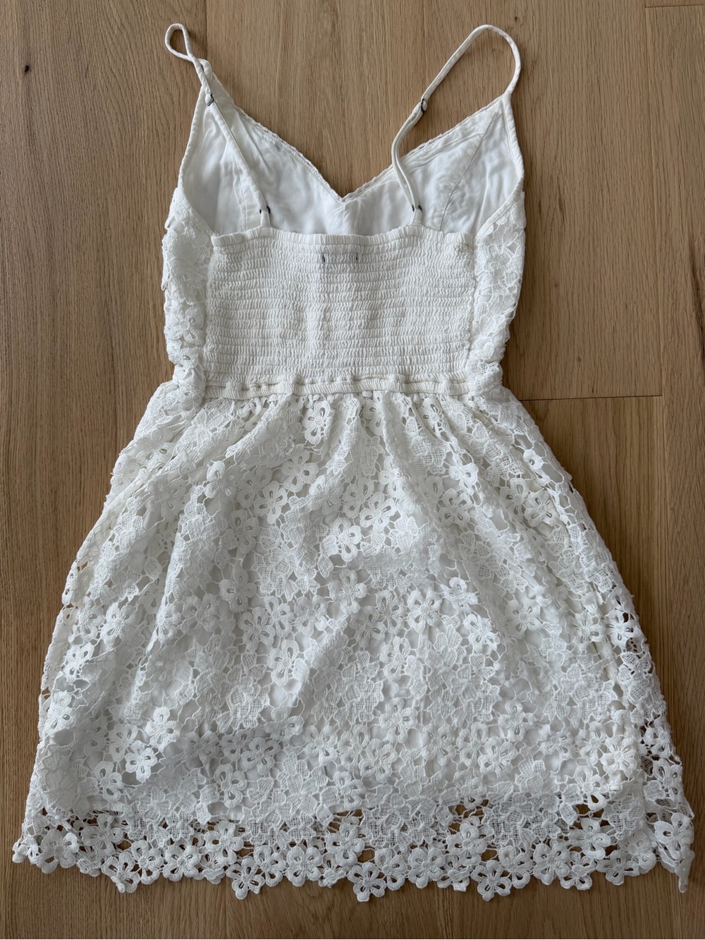 Abercrombie & Fitch White Lace Spaghetti-Strap Dress - Picture 5 of 6